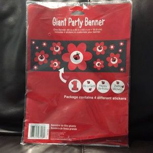 Ladybug Giant Party Banner with stickers